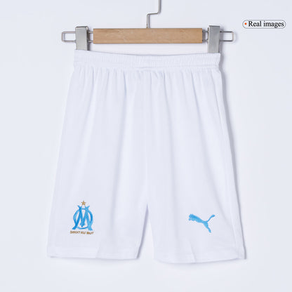 Kid's Marseille 2025/26 Home Soccer Jersey Kit
