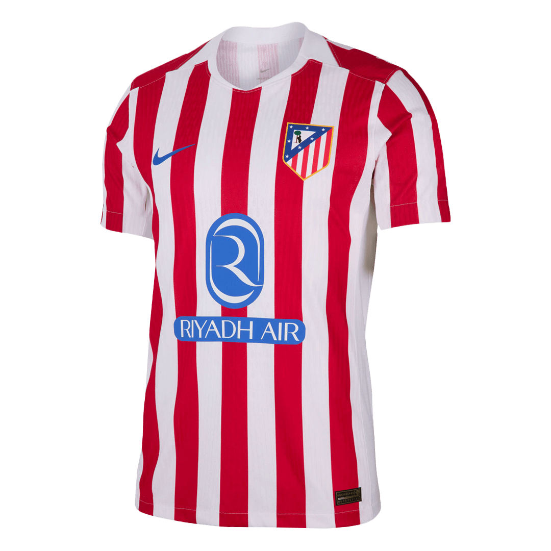 Men's Atletico Madrid 2025/26 Player Version Home Soccer Jersey - Slim Fit