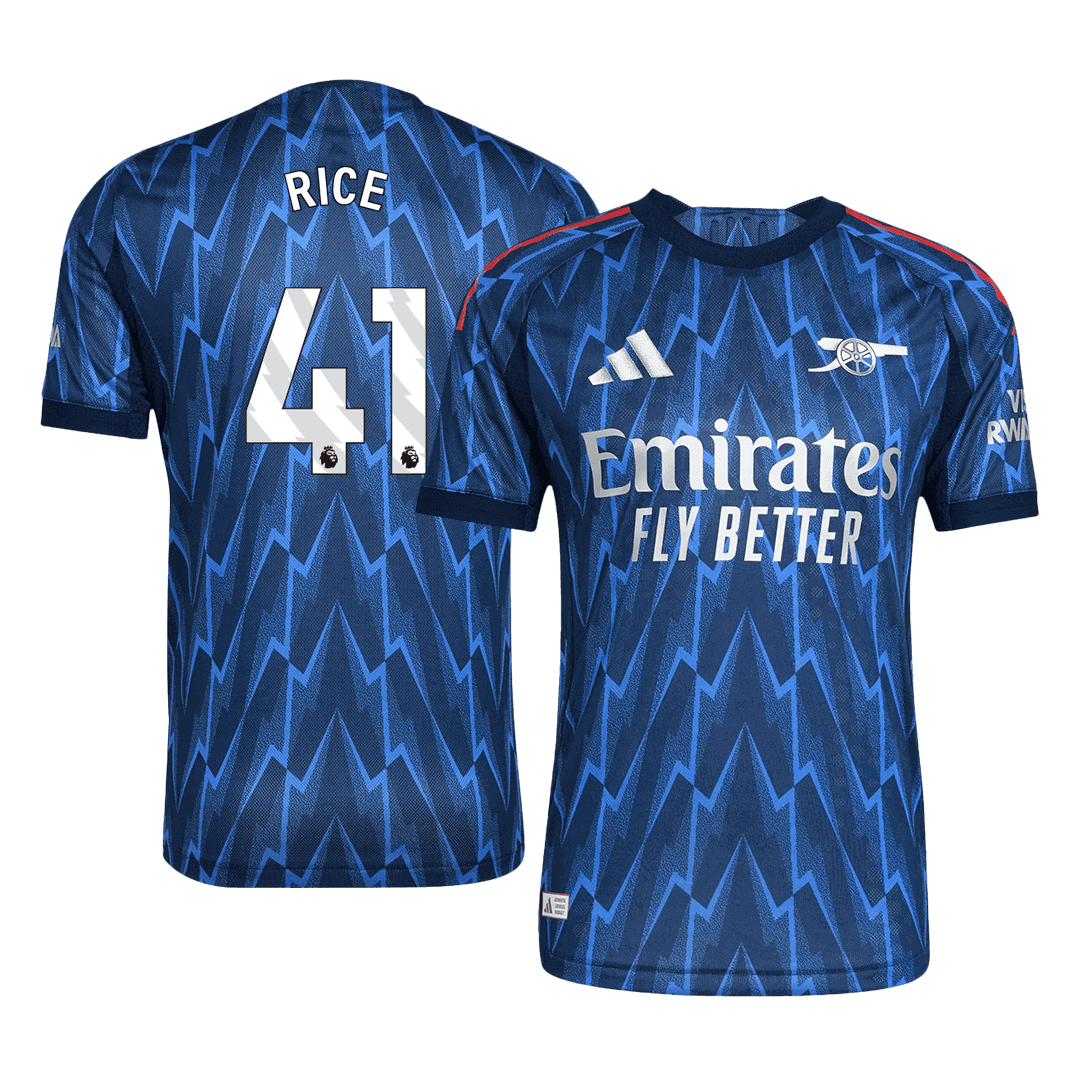 RICE #41 Men's Arsenal 2025/26 Player Version Away Soccer Jersey - Slim Fit