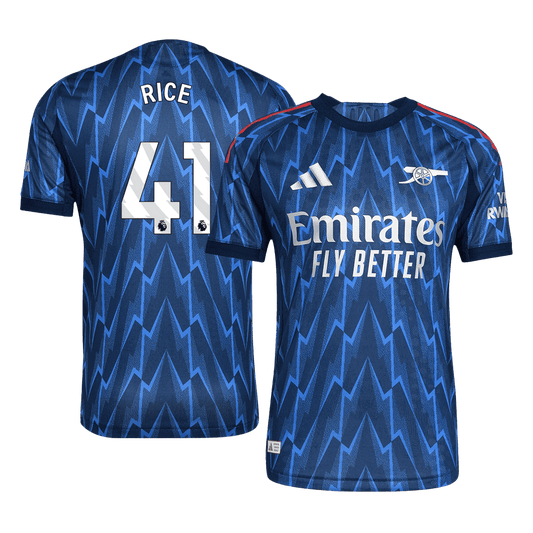 RICE #41 Men's Arsenal 2025/26 Player Version Away Soccer Jersey - Slim Fit