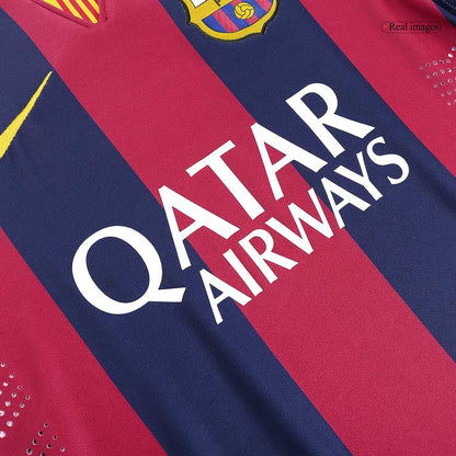 Retro NEYMAR JR #11 Men's Barcelona 2014/15 Home Soccer Jersey