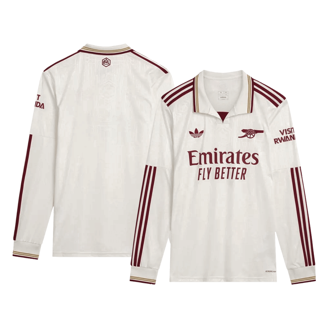 Men's Arsenal 2025/26 Third Away Long Sleeve Soccer Jersey