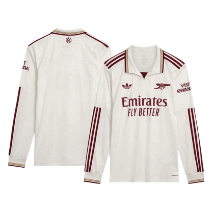 Men's Arsenal 2025/26 Third Away Long Sleeve Soccer Jersey