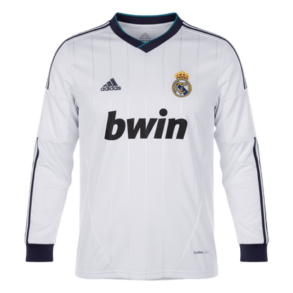 Retro Men's Real Madrid 2012/13 Home Long Sleeve Soccer Jersey