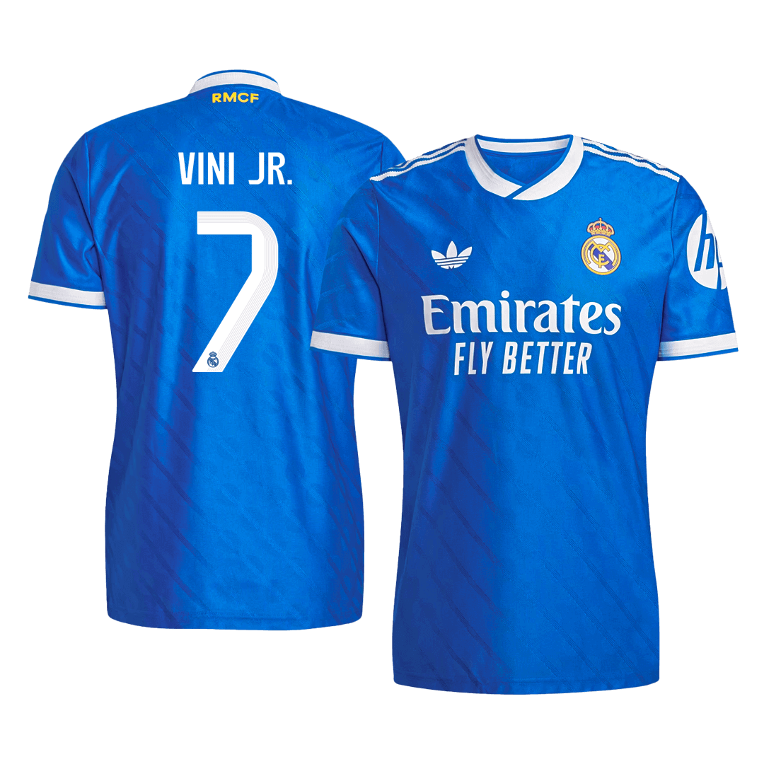 VINI JR. #7 Men's Real Madrid 2025/26 Player Version Third Away Soccer Jersey - Slim Fit
