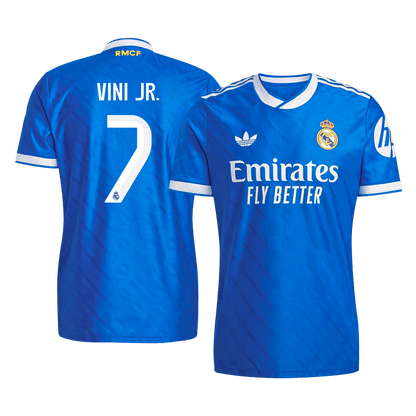 VINI JR. #7 Men's Real Madrid 2025/26 Player Version Third Away Soccer Jersey - Slim Fit