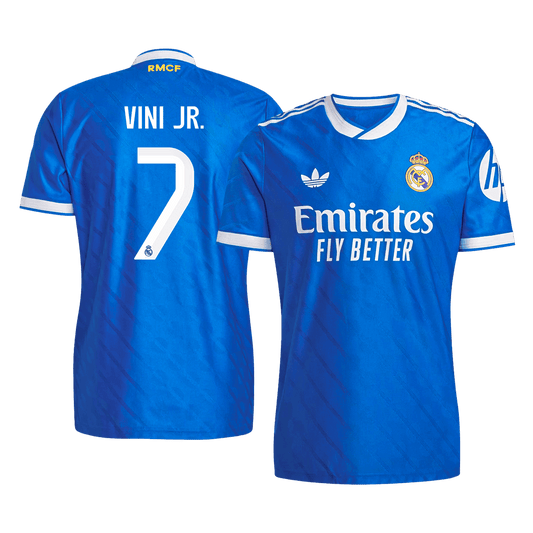 VINI JR. #7 Men's Real Madrid 2025/26 Player Version Third Away Soccer Jersey - Slim Fit