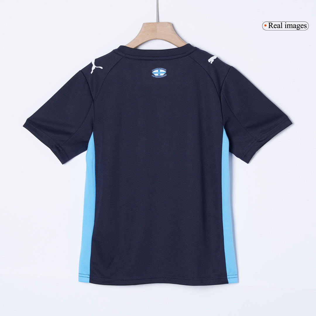 Kid's Marseille 2025/26 Away Soccer Jersey Kit