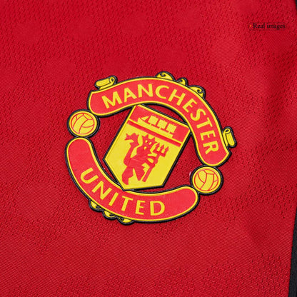 Men's Manchester United 2025/26 Player Version Home Soccer Jersey - Slim Fit