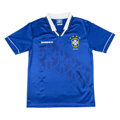 Retro Men's Brazil 94/96 Away Soccer Jersey