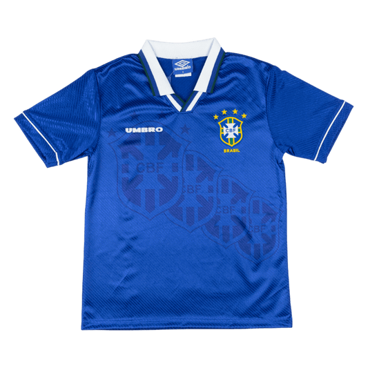 Retro Men's Brazil 94/96 Away Soccer Jersey