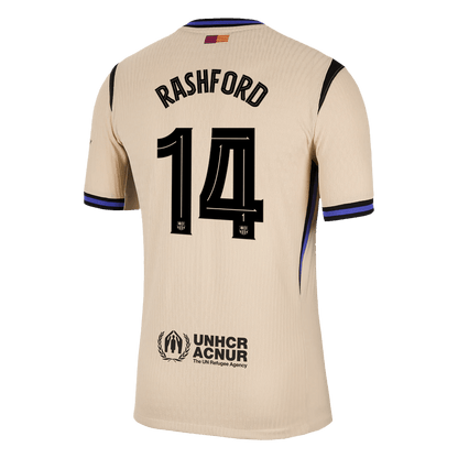 RASHFORD #14 Men's Barcelona UCL 2025/26 Player Version Away Soccer Jersey - Slim Fit