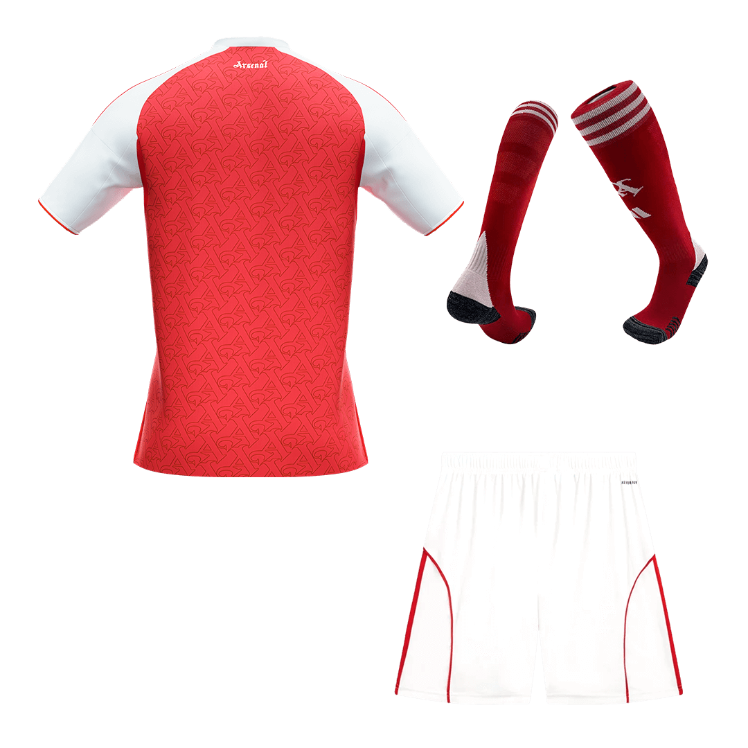 Men's Arsenal 2025/26 Home Soccer Jersey Full Kit [PREMIUM]