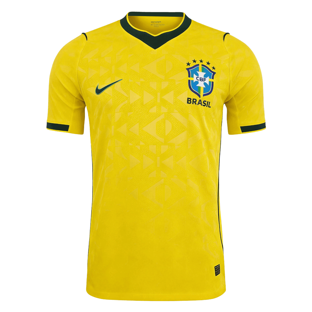 Men's Brazil World Cup 2026 Player Version Home Soccer Jersey - Slim Fit