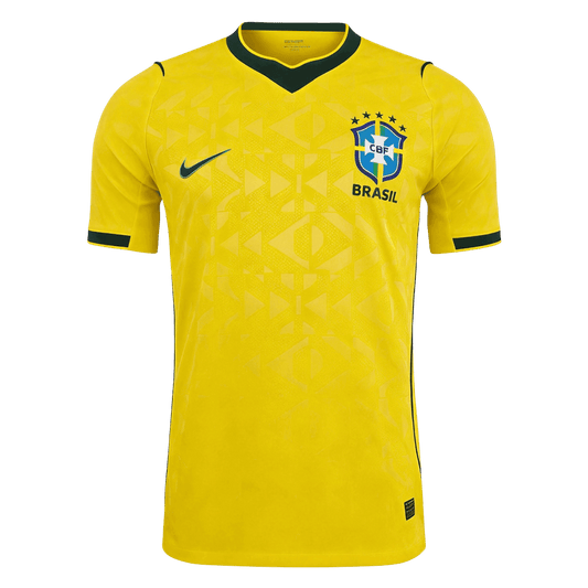 Men's Brazil World Cup 2026 Player Version Home Soccer Jersey - Slim Fit