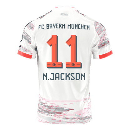 N.JACKSON #11 Men's Bayern Munich 2025/26 Away Soccer Jersey