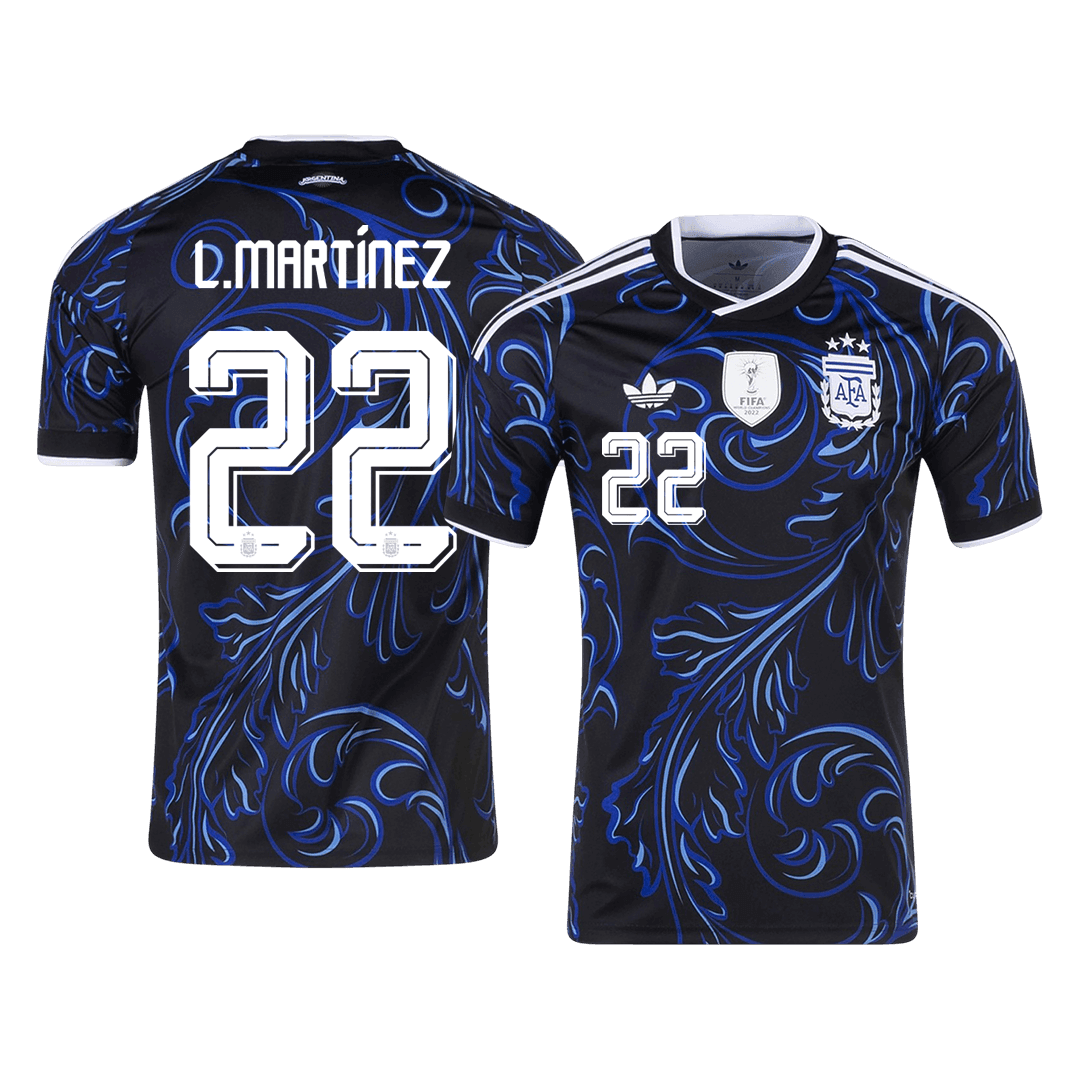 L. MARTÍNEZ #22 Men's Argentina World Cup 2026 Away Soccer Jersey