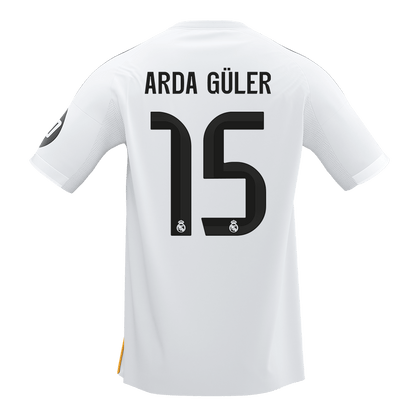 ARDA GÜLER #15 Men's Real Madrid 2025/26 Home Soccer Jersey [PREMIUM]