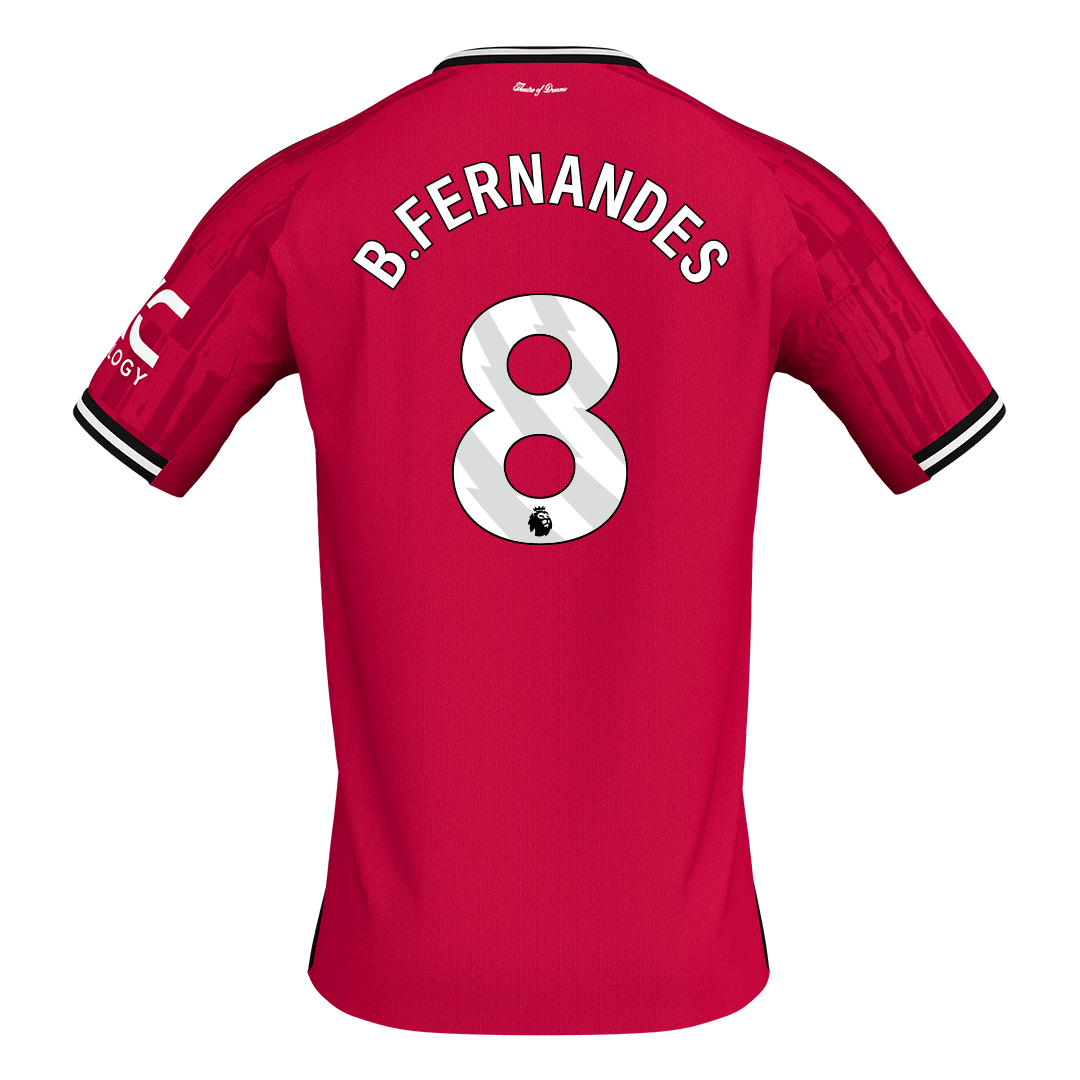 B.FERNANDES #8 Men's Manchester United 2025/26 Home Soccer Jersey [PREMIUM]