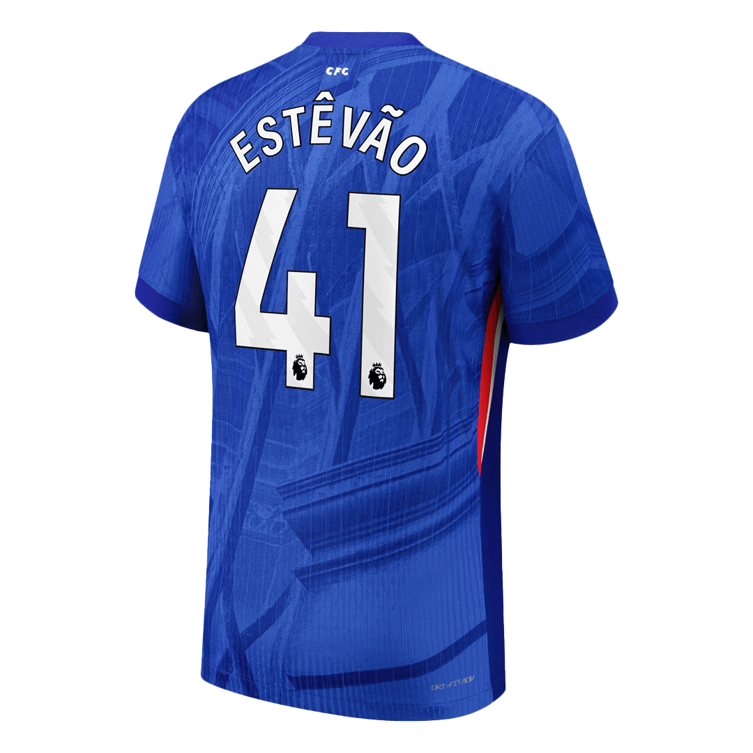 ESTÊVÃO #41 Men's Chelsea 2025/26 Player Version Home Soccer Jersey - Slim Fit