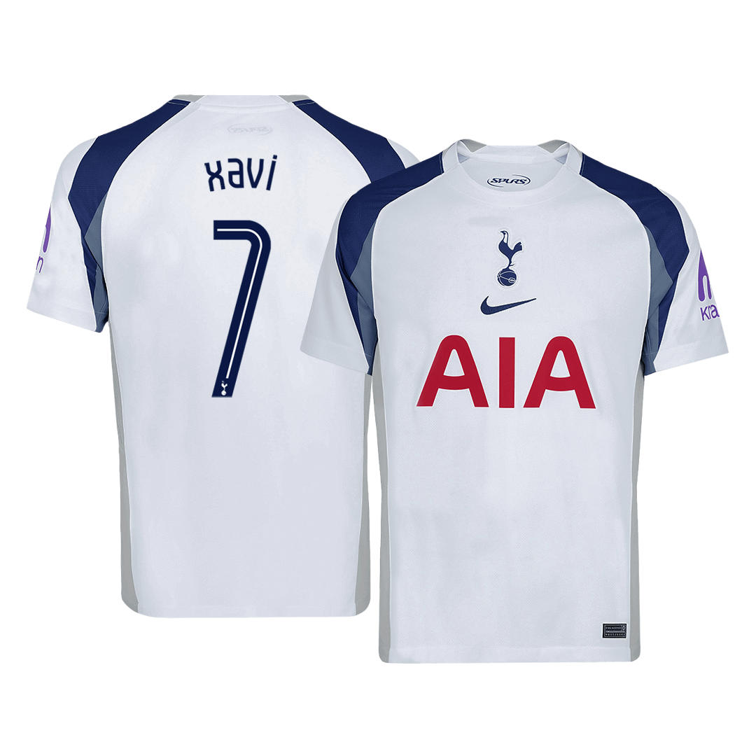 XAVI #7 Men's Tottenham Hotspur UCL 2025/26 Home Soccer Jersey