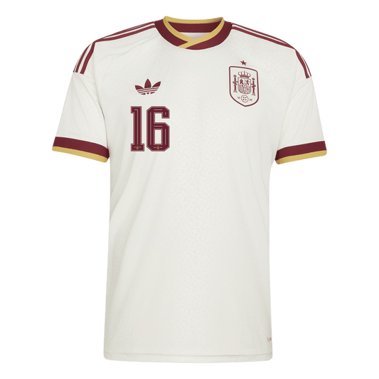 RODRIGO #16 Men's Spain World Cup 2026 Away Soccer Jersey