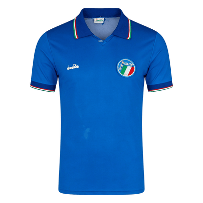 Retro Men's Italy 1990 Home Soccer Jersey