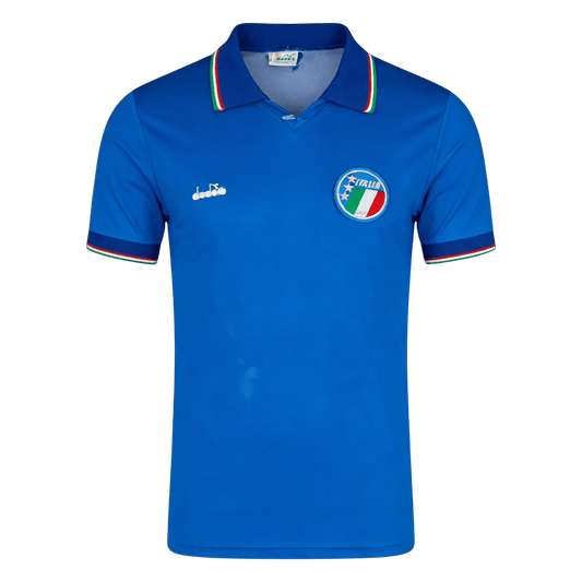 Retro Men's Italy 1990 Home Soccer Jersey