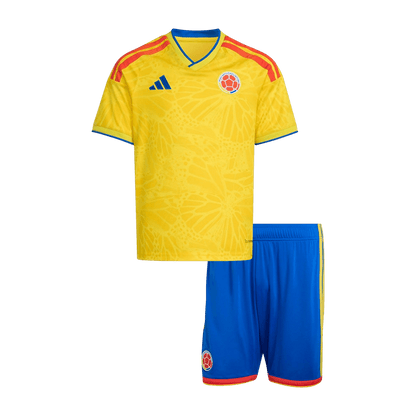 Kid's Colombia World Cup 2026 Home Soccer Jersey Kit