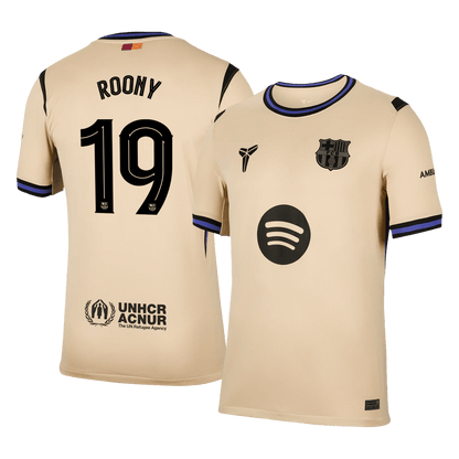 ROONY #19 Men's Barcelona UCL 2025/26 Away Soccer Jersey
