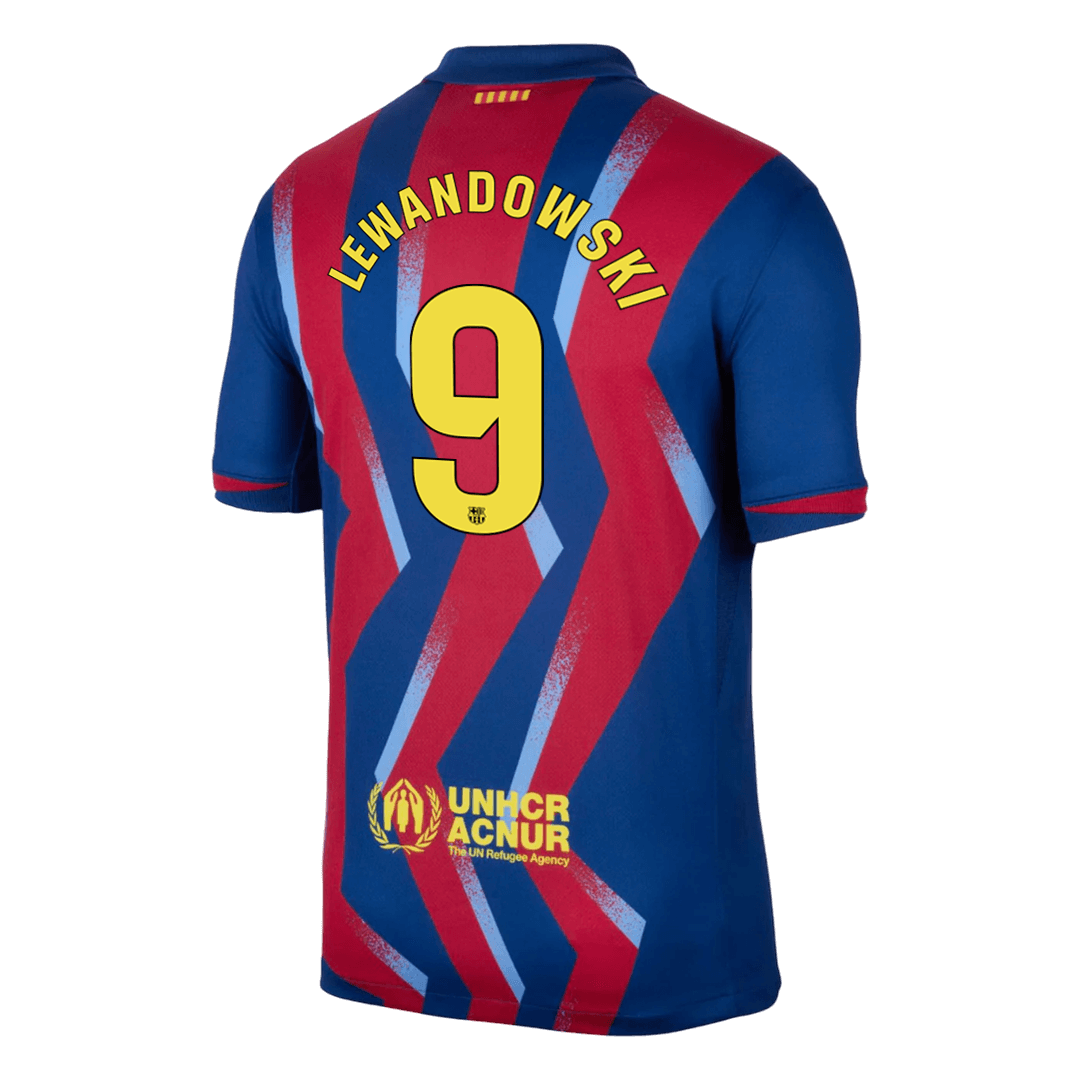 LEWANDOWSKI #9 Men's Barcelona 2025/26 Fourth Away Soccer Jersey