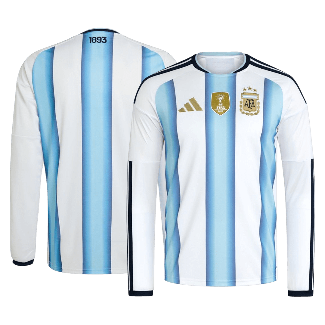 Men's Argentina World Cup 2026 Home Long Sleeve Soccer Jersey