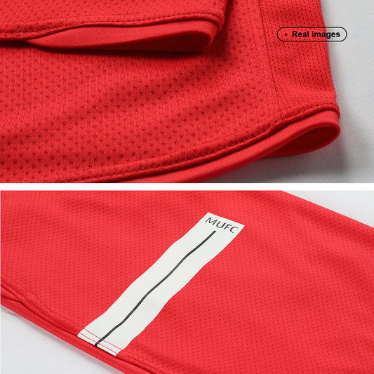 Retro SCHOLES #18 Men's Manchester United 2007/08 Home Soccer Jersey