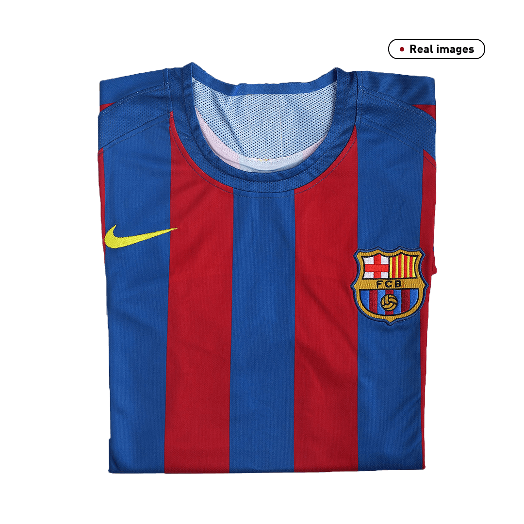 Retro Men's Barcelona UCL 2005/06 Home Soccer Jersey