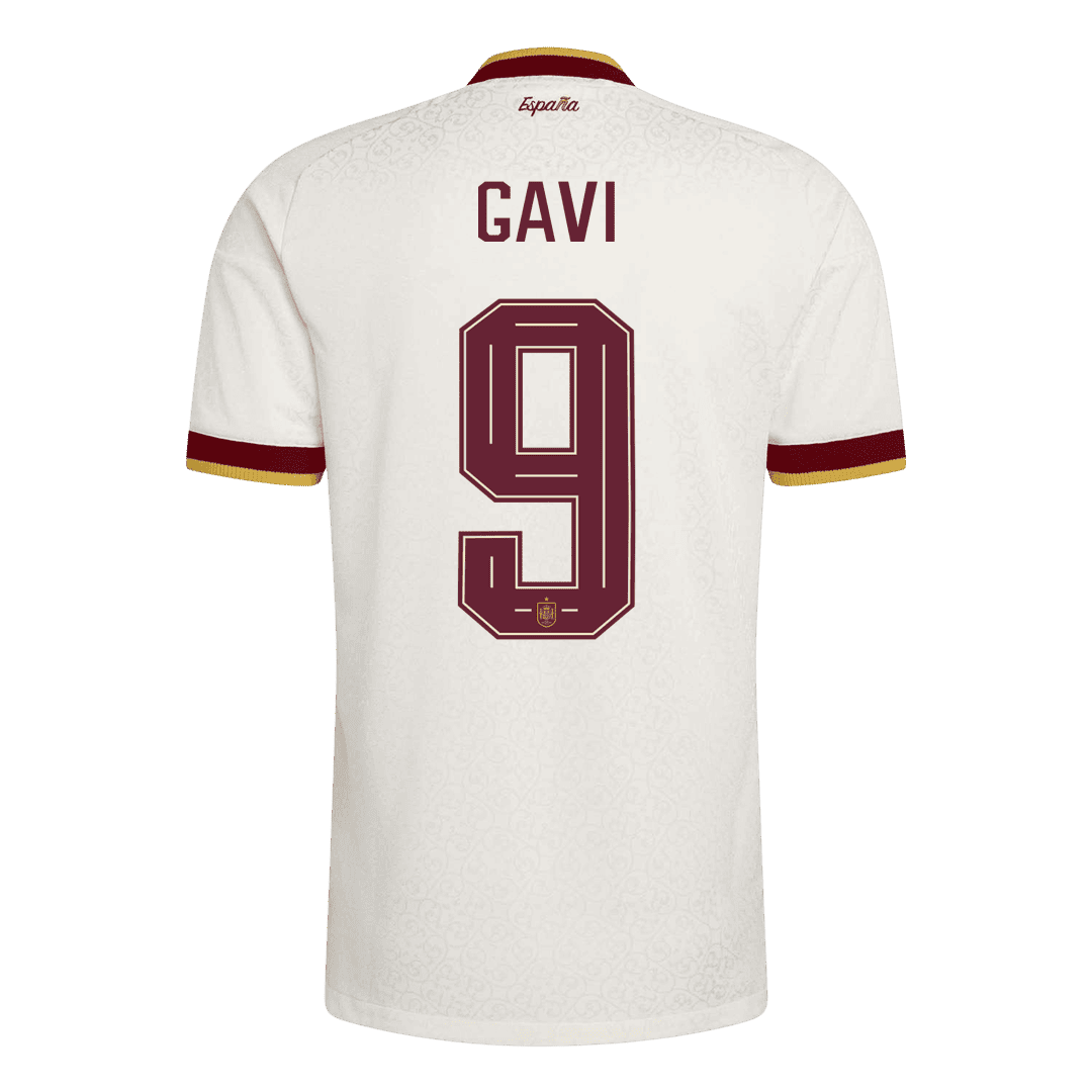 GAVI #9 Men's Spain World Cup 2026 Player Version Champion Edition Away Soccer Jersey