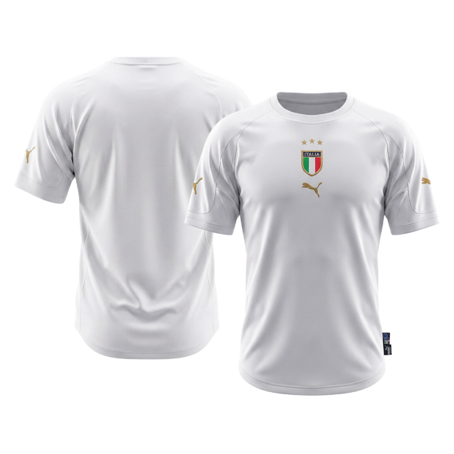 Retro Men's Italy 2004 Away Soccer Jersey