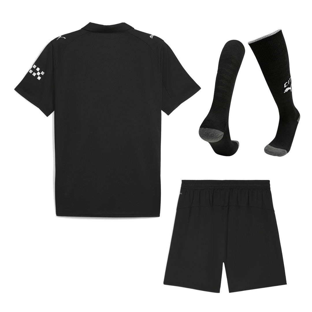 Men's Manchester City 2025/26 Away Soccer Jersey Full Kit