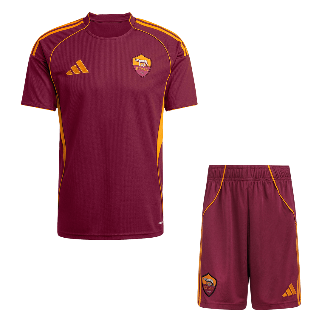 Men's Roma 2025/26 Home Soccer Jersey Kit