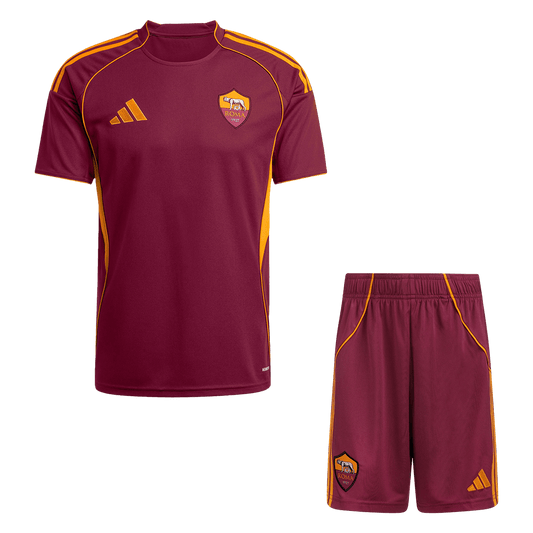 Men's Roma 2025/26 Home Soccer Jersey Kit