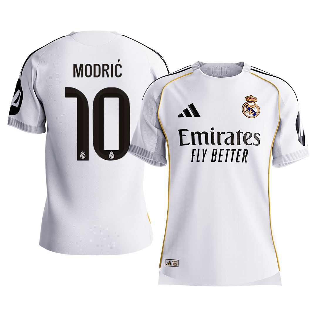 MODRIĆ #10 Men's Real Madrid 2025/26 Player Version Home Soccer Jersey - Slim Fit [PREMIUM]