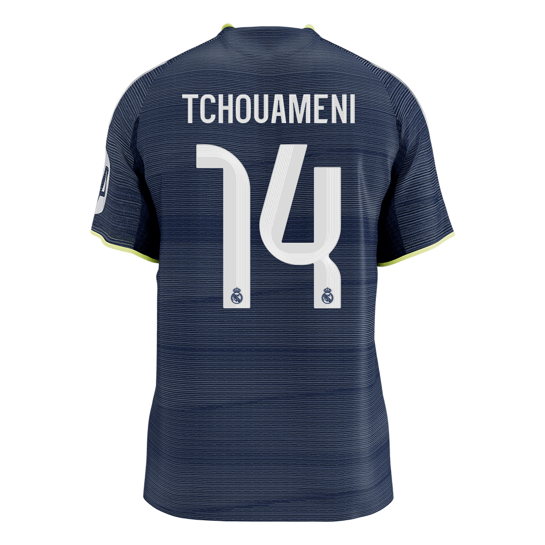 TCHOUAMENI #14 Men's Real Madrid 2025/26 Player Version Away Soccer Jersey - Slim Fit [PREMIUM]