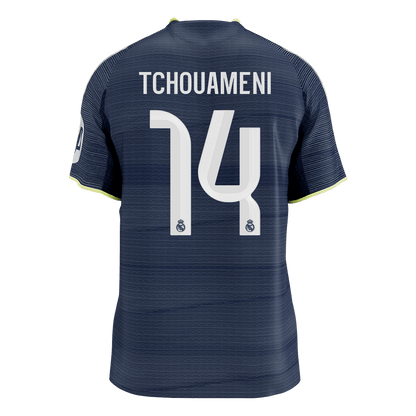 TCHOUAMENI #14 Men's Real Madrid 2025/26 Player Version Away Soccer Jersey - Slim Fit [PREMIUM]