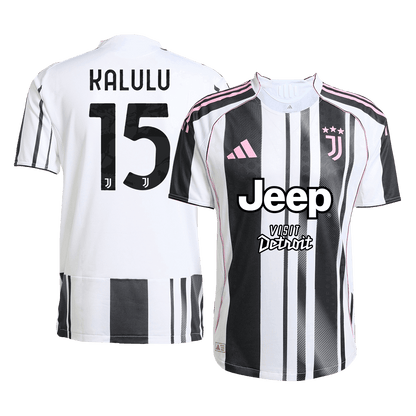KALULU #15 Men's Juventus 2025/26 Player Version Home Soccer Jersey - Slim Fit