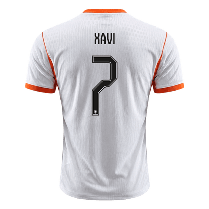 XAVI #7 Men's Netherlands World Cup 2026 Player Version Away Soccer Jersey - Slim Fit