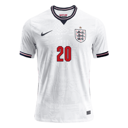 PALMER #20 Men's England World Cup 2026 Player Version Home Soccer Jersey - Slim Fit