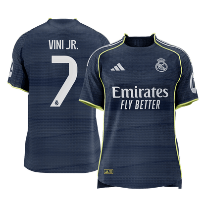 VINI JR. #7 Men's Real Madrid 2025/26 Player Version Away Soccer Jersey - Slim Fit [PREMIUM]