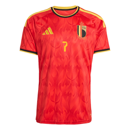 DE BRUYNE #7 Men's Belgium World Cup 2026 Home Soccer Jersey