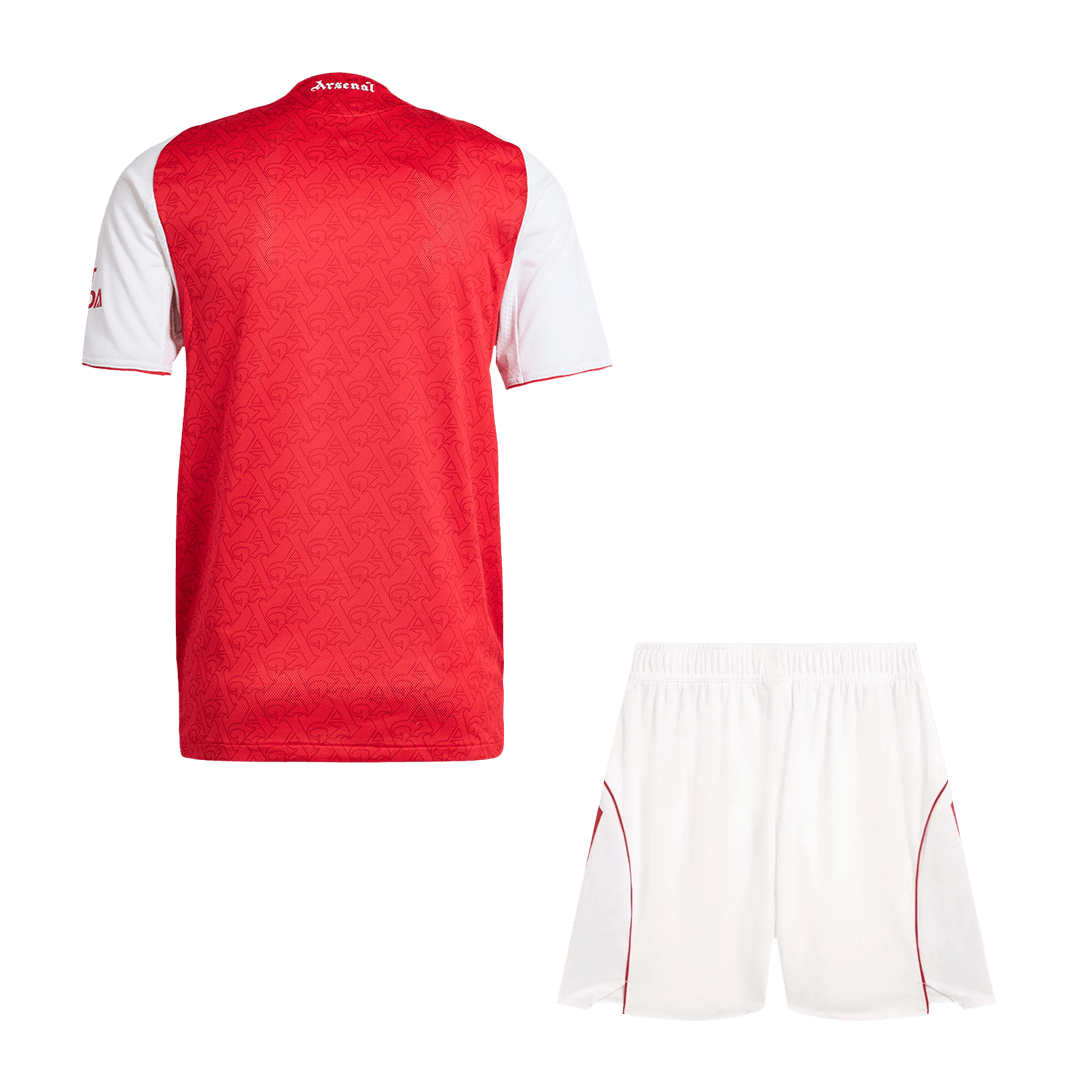 Men's Arsenal 2025/26 Player Version Home Soccer Jersey Kit - Slim Fit