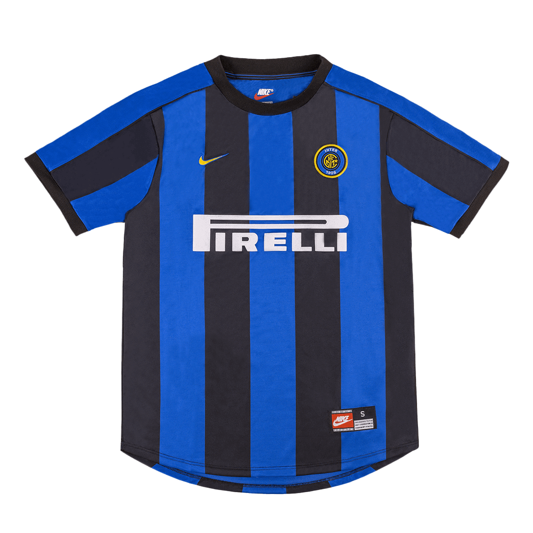 Retro RONALDO #9 Men's Inter Milan 1999/00 Home Soccer Jersey