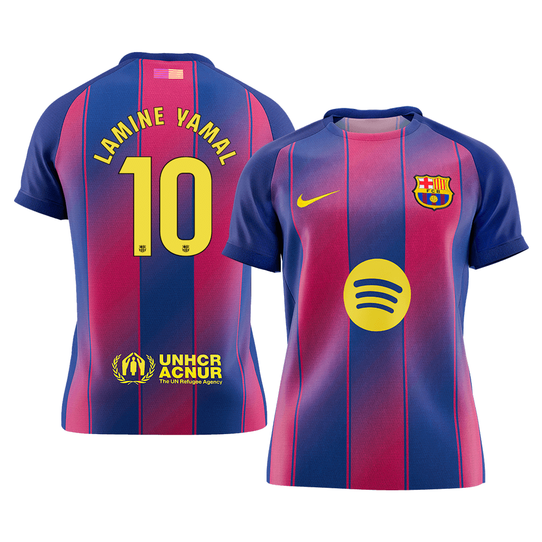 LAMINE YAMAL #10 Men's Barcelona 2025/26 Home Soccer Jersey [PREMIUM]